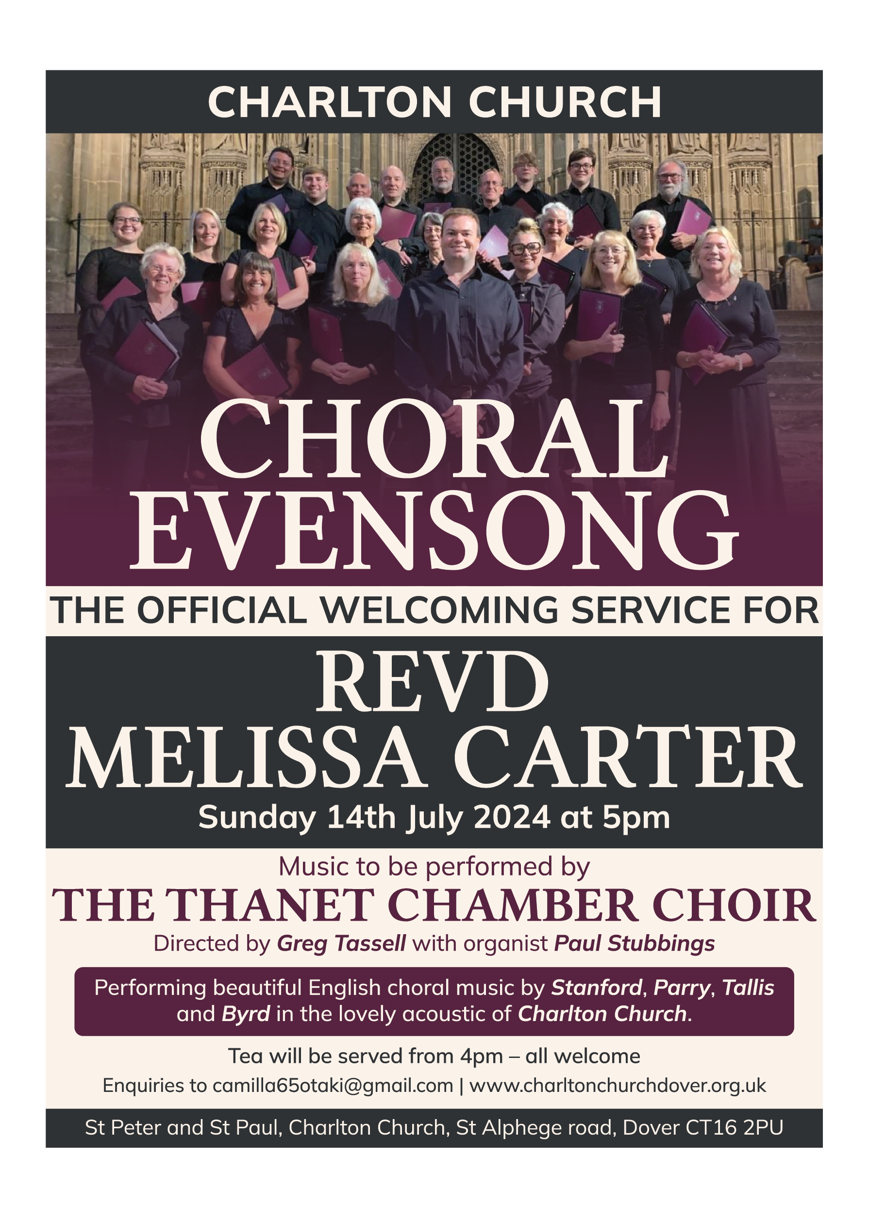 Choral Eveningsong 14th July  