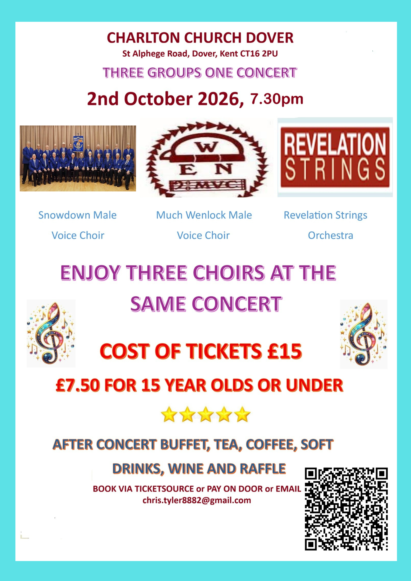 three groups one concert